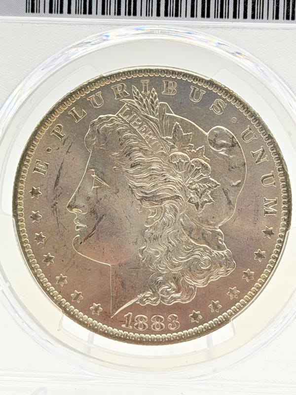 1883-O Morgan Silver Dollar $1 PCGS MS62 Business Strike New Orleans 90% Silver - Image 6