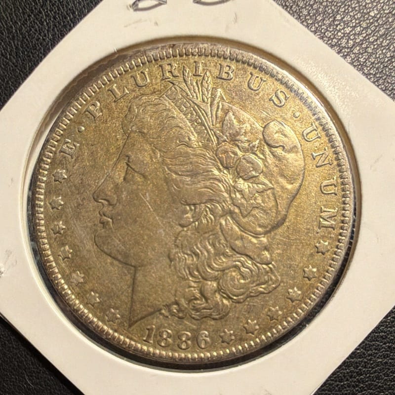 1886-O Morgan Silver Dollar $1 Semi-Key Date New Orleans XF/AU See Photos - Image 1