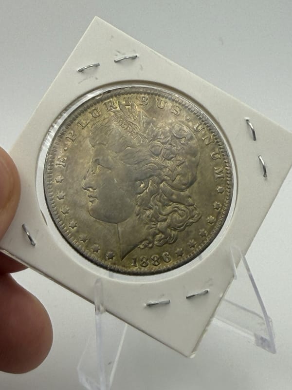 1886-O Morgan Silver Dollar $1 Semi-Key Date New Orleans XF/AU See Photos - Image 3