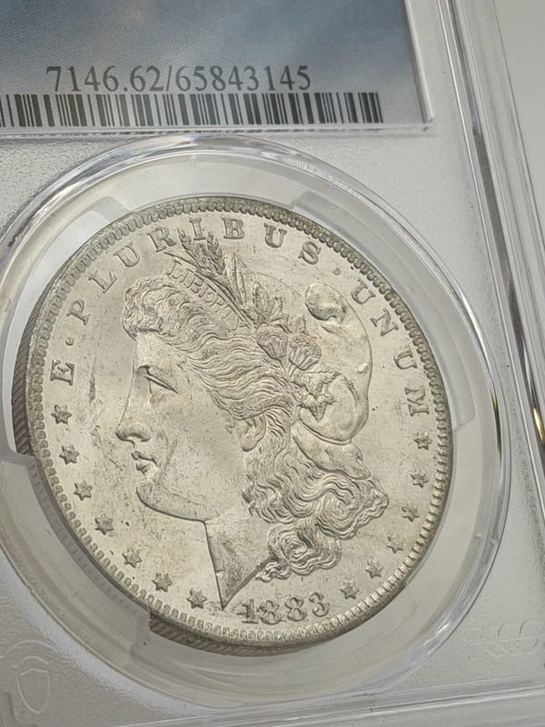 1883-O Morgan Silver Dollar $1 PCGS MS62 Business Strike New Orleans 90% Silver - Image 2