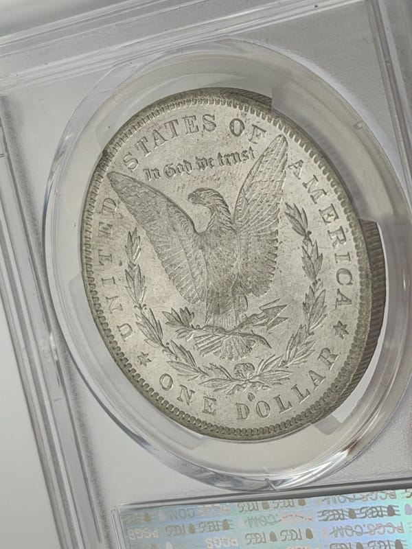 1883-O Morgan Silver Dollar $1 PCGS MS62 Business Strike New Orleans 90% Silver - Image 4