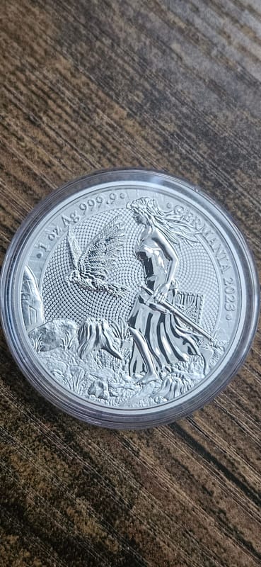 2023 Germania 1oz Silver Coin BU Limited Mintage - Image 1
