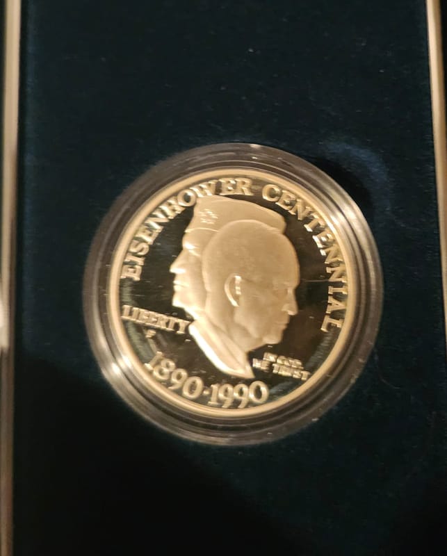 1990 P Eisenhower Silver Proof Coin - Image 3