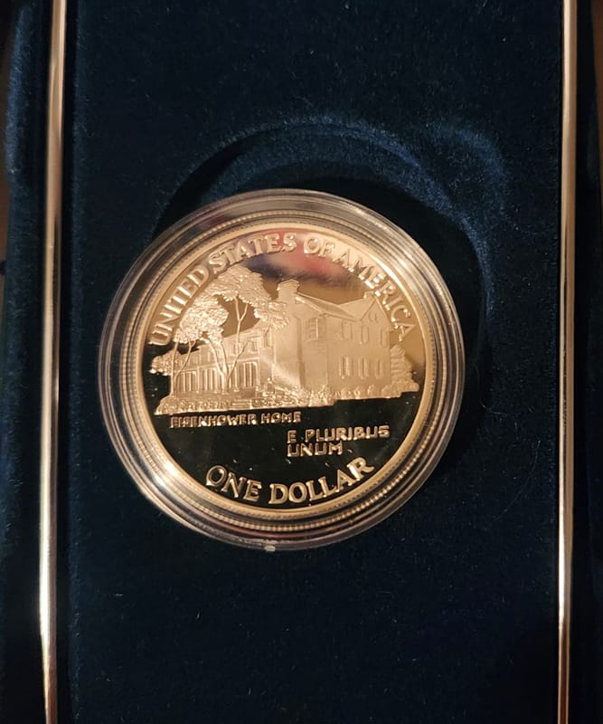 1990 P Eisenhower Silver Proof Coin - Image 4