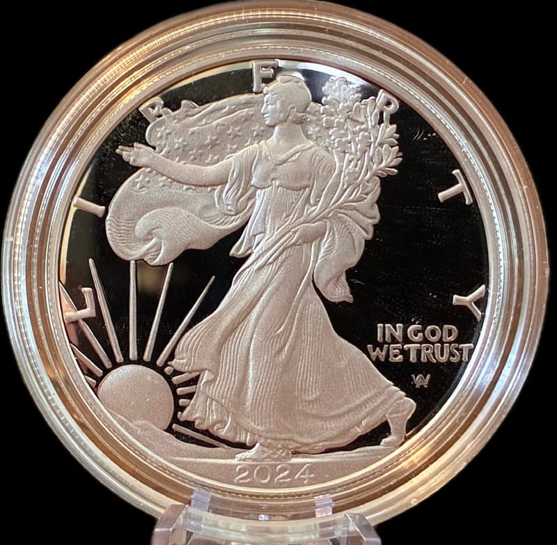 2024-S PROOF AMERICAN SILVER EAGLE 1 oz SILVER - Image 3