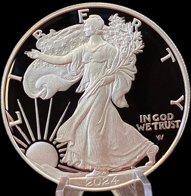 2024-S PROOF AMERICAN SILVER EAGLE 1 oz SILVER - Image 1