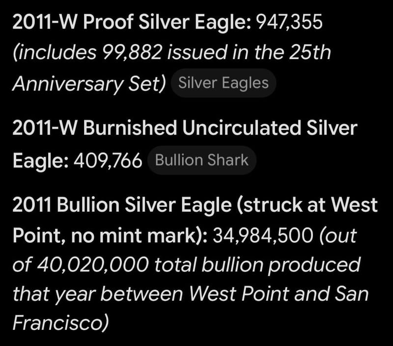 2011-W UNC BURNISHED SILVER EAGLE - Image 3