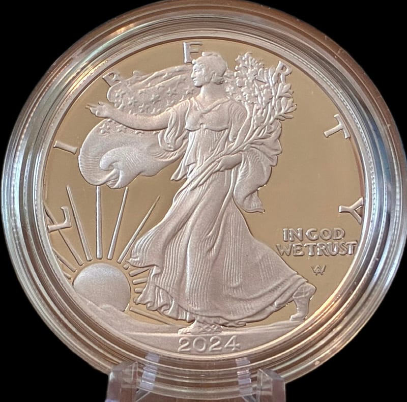 2024-S PROOF AMERICAN SILVER EAGLE 1 oz SILVER - Image 5