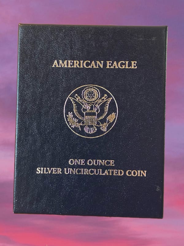 2006-W UNC BURNISHED SILVER EAGLE - Image 4