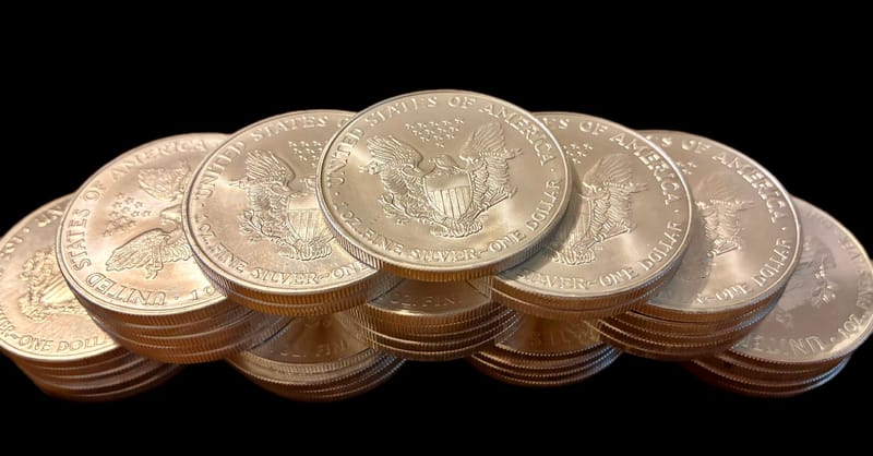 (5) SILVER EAGLES Random Dates BU - Image 7