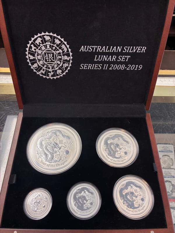 🔥LETS TALK🔥 2012 YEAR of the DRAGON SILVER SET - Image 1