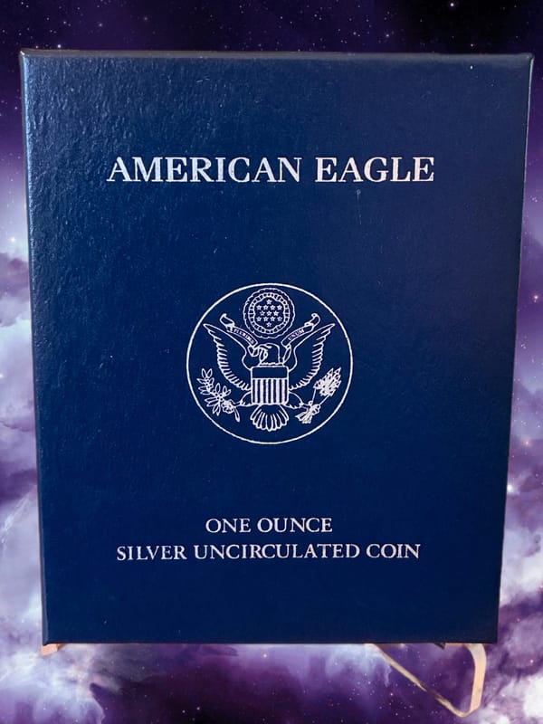 2011-W UNC BURNISHED SILVER EAGLE - Image 4