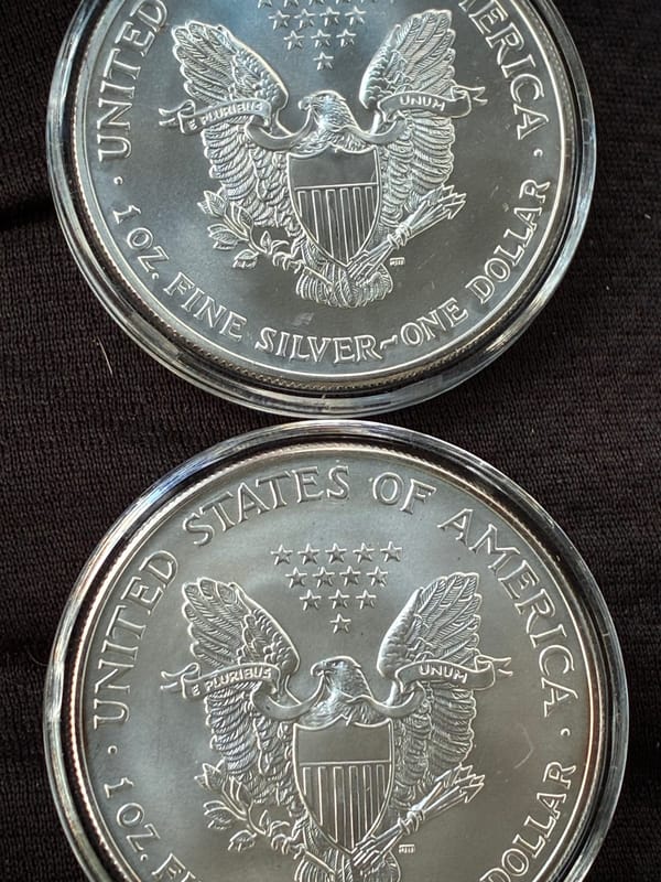 (10) SILVER EAGLES Random Dates  - Image 5