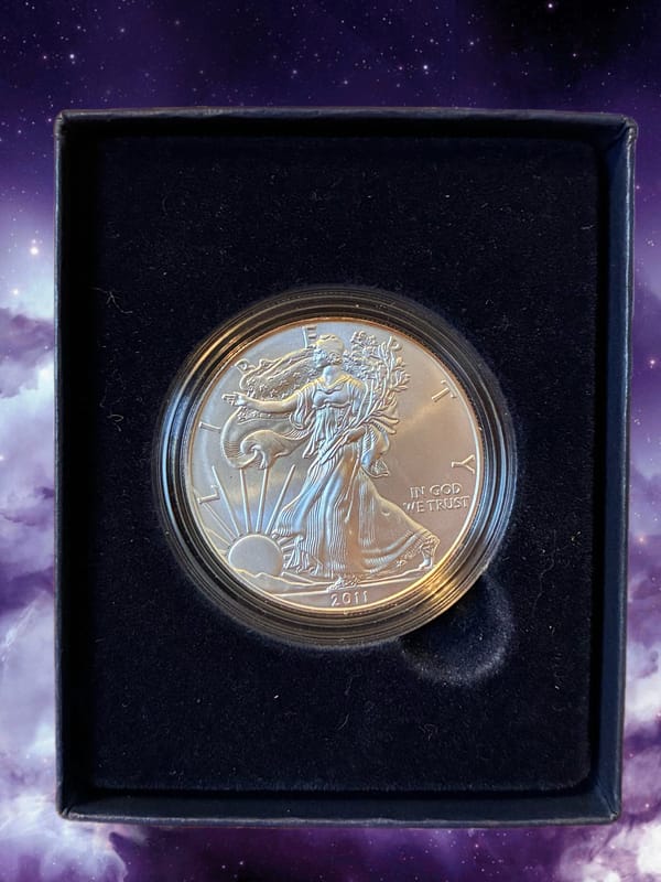 2011-W UNC BURNISHED SILVER EAGLE - Image 6