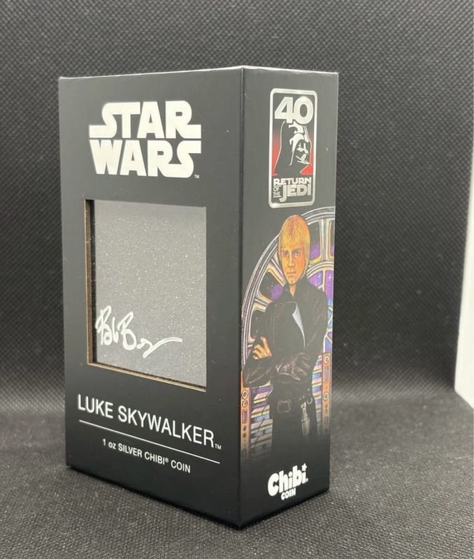 Star Wars Luke Skywalker 1 oz Silver Chibi Coin - Image 3
