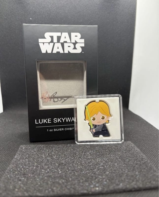 Star Wars Luke Skywalker 1 oz Silver Chibi Coin - Image 5