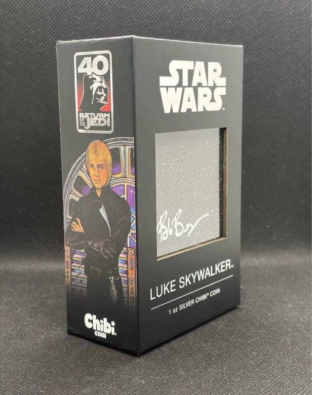 Star Wars Luke Skywalker 1 oz Silver Chibi Coin - Image 4