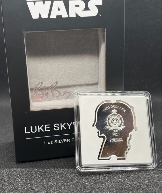 Star Wars Luke Skywalker 1 oz Silver Chibi Coin - Image 6