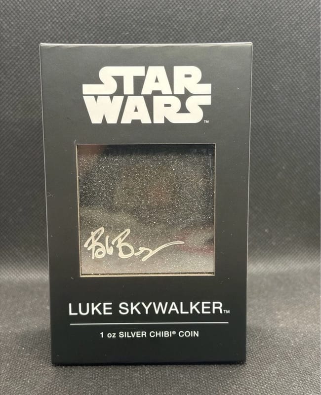 Star Wars Luke Skywalker 1 oz Silver Chibi Coin - Image 2