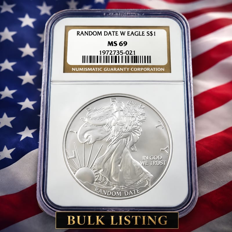 American Silver Eagle NGC MS69 Random Date - Image 2