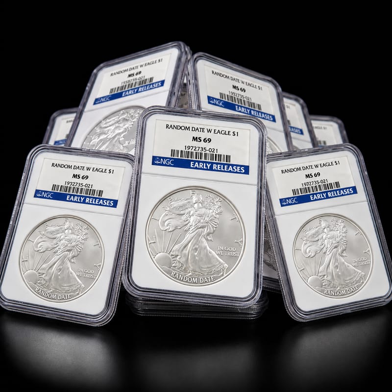 American Silver Eagle NGC MS69 Early Releases - Image 1