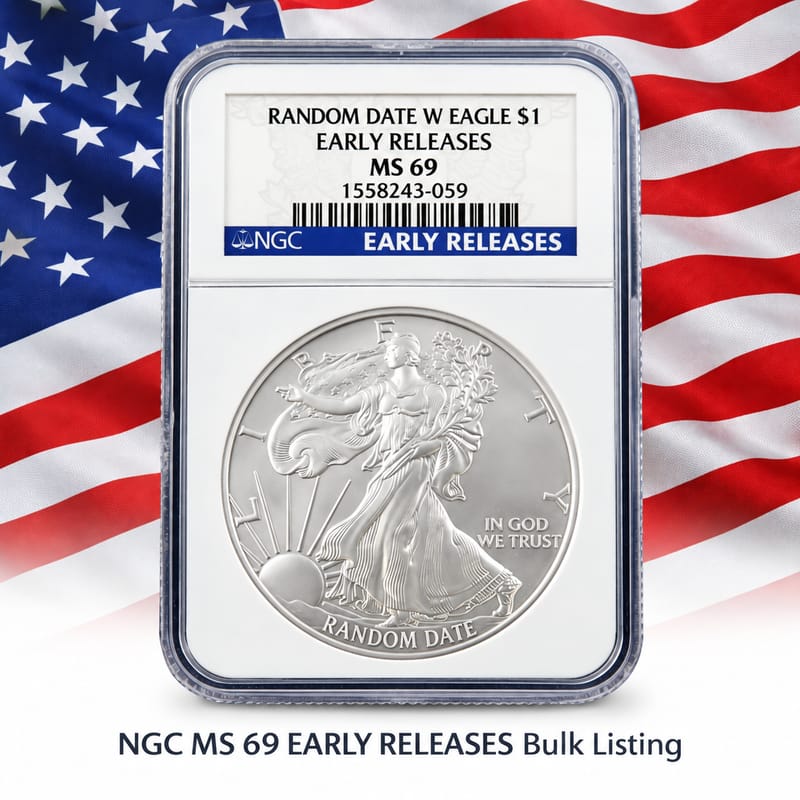 American Silver Eagle NGC MS69 Early Releases - Image 2