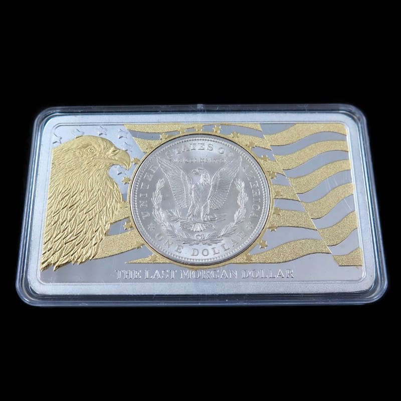 1921 Morgan Silver Dollar 100th Anniversary Bar - Image 3