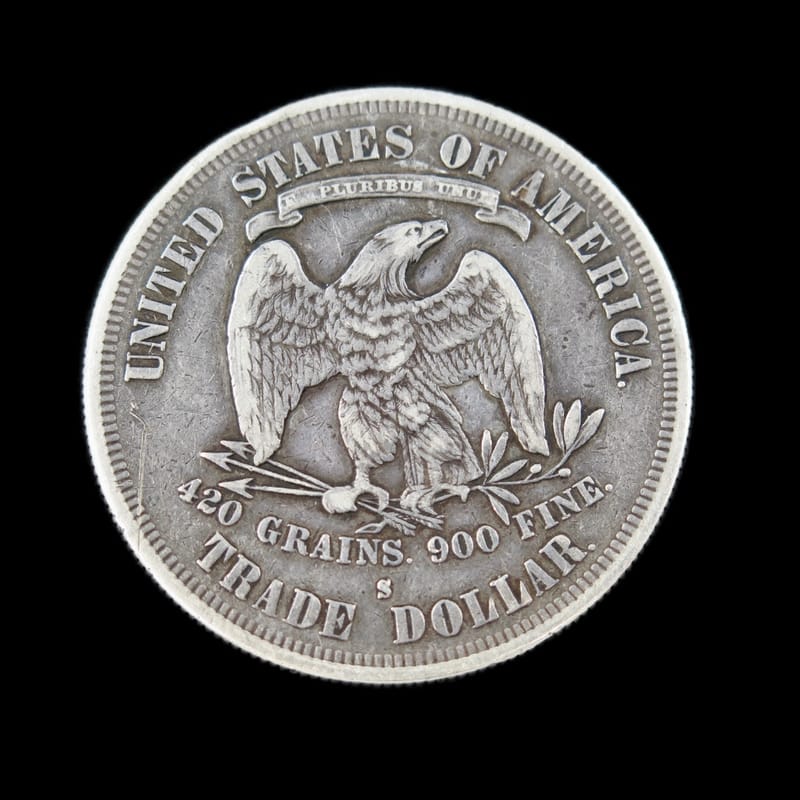 1877-S Trade Silver Dollar - Raw EF - Image 2
