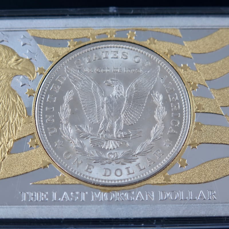 1921 Morgan Silver Dollar 100th Anniversary Bar - Image 4
