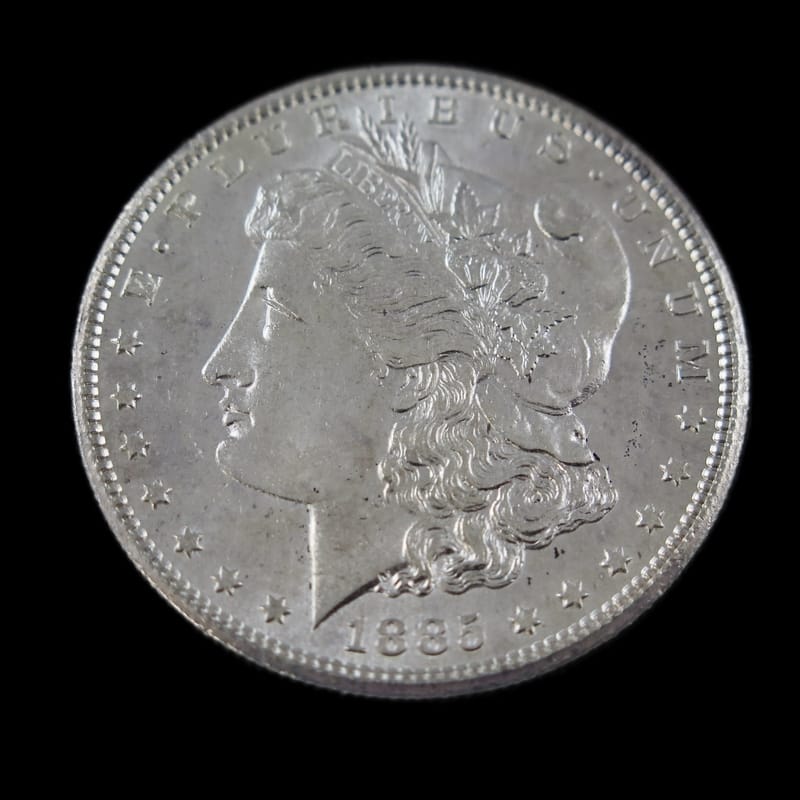 1885-CC Morgan Silver Dollar VAM-2 Dash Under 8 - Image 1