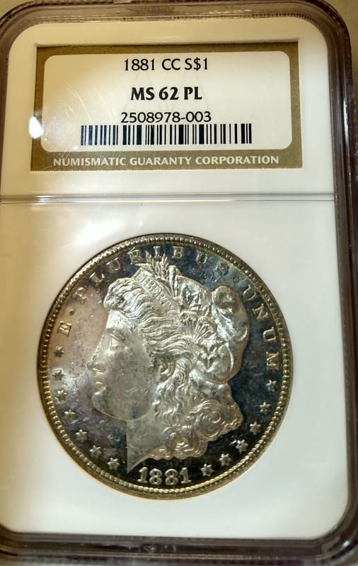1881-CC NGC MS62PL Morgan dollar - Image 4