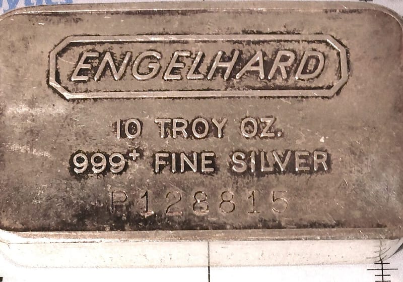 Engelhard rarity.  Last 10oz Plainville MA bar? - Image 5