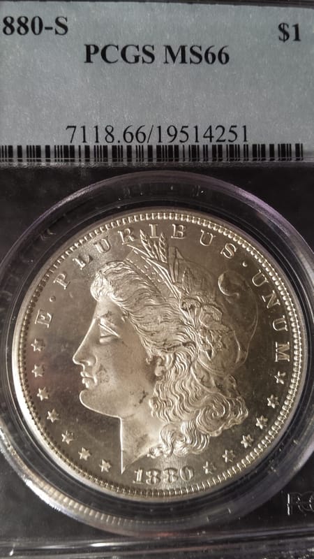 1880-S PCGS MS66 Morgan dollar - Image 3