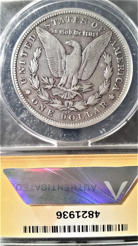 1881-CC ANAC VF20 Morgan dollar - Image 7