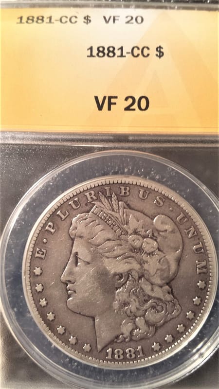 1881-CC ANAC VF20 Morgan dollar - Image 5