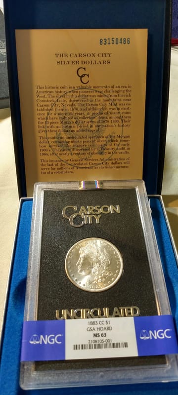 1883-CC GSA NGC MS63 Morgan dollar - Image 7
