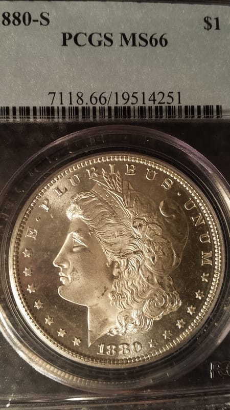 1880-S PCGS MS66 Morgan dollar - Image 4