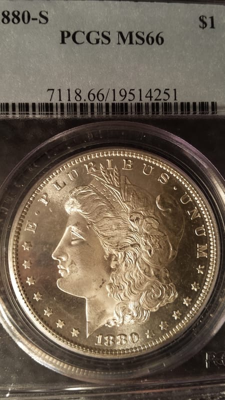1880-S PCGS MS66 Morgan dollar - Image 5
