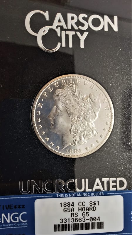 1884-CC GSA NGC MS65 Morgan  - Image 4
