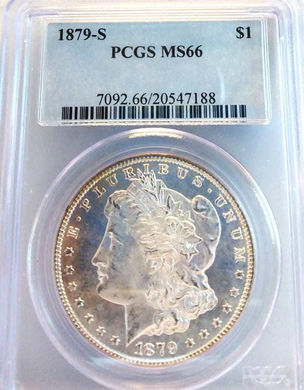 1879-S PCGS MS66 Morgan dollar - Image 1