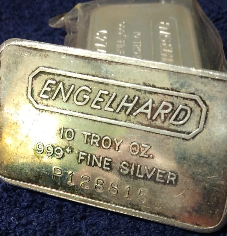 Engelhard rarity.  Last 10oz Plainville MA bar? - Image 1