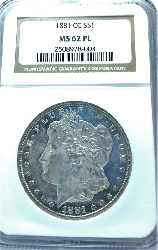 1881-CC NGC MS62PL Morgan dollar - Image 2