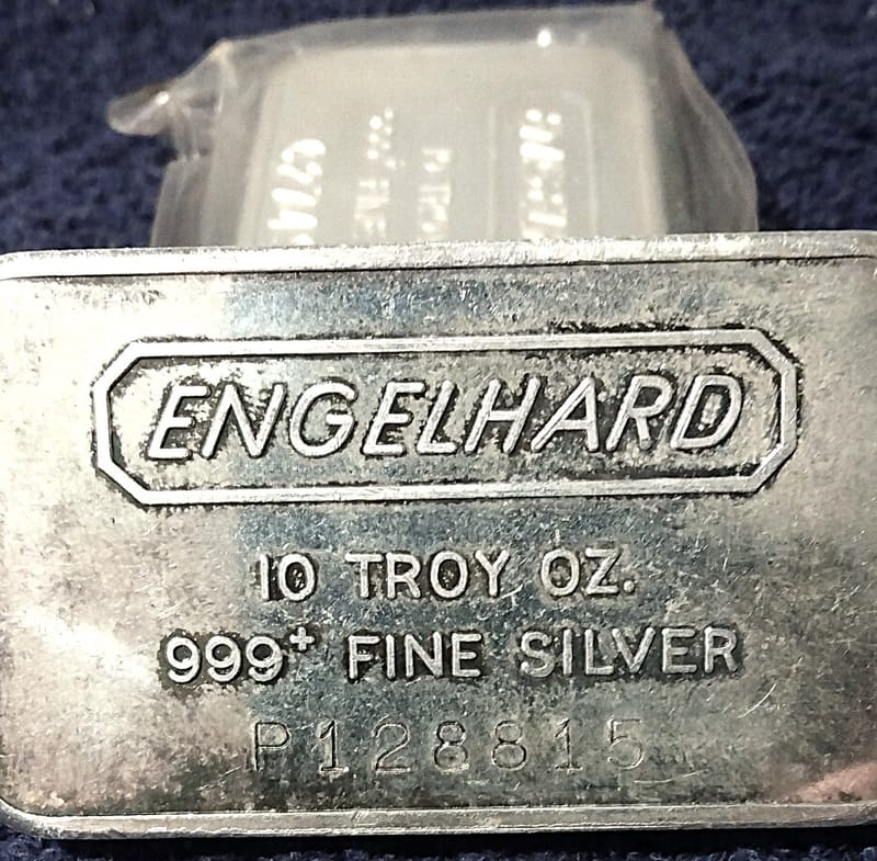Engelhard rarity.  Last 10oz Plainville MA bar? - Image 2