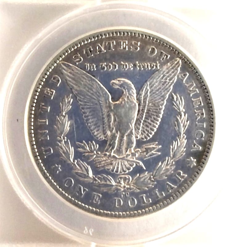 1892-CC ANACs XF40 cleaned Morgan dollar - Image 4