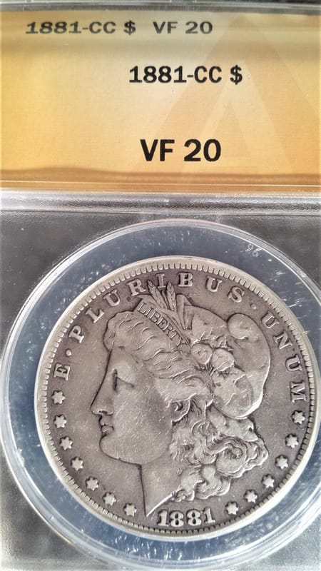 1881-CC ANAC VF20 Morgan dollar - Image 1