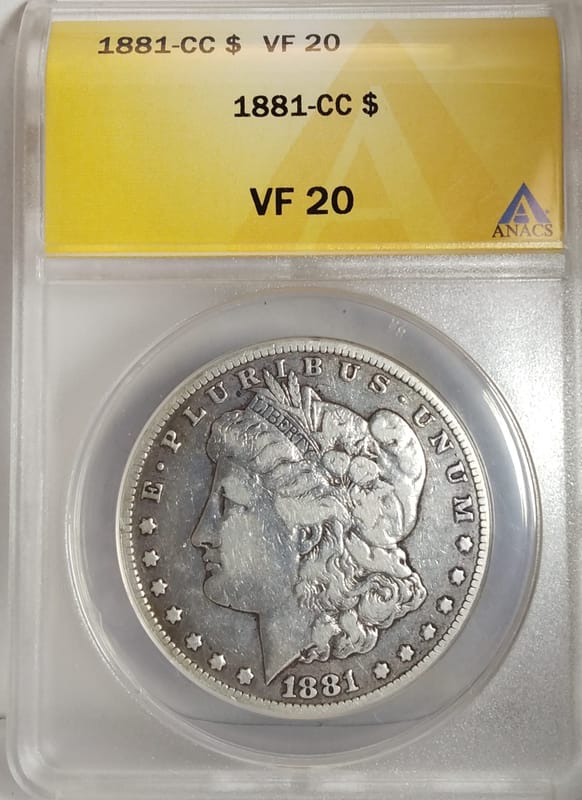 1881-CC ANAC VF20 Morgan dollar - Image 6