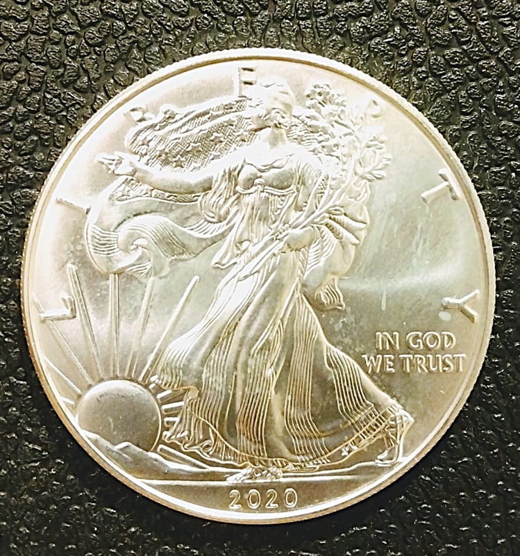 2020 American Silver Eagle 1 oz .999 Silver Coin - Image 1