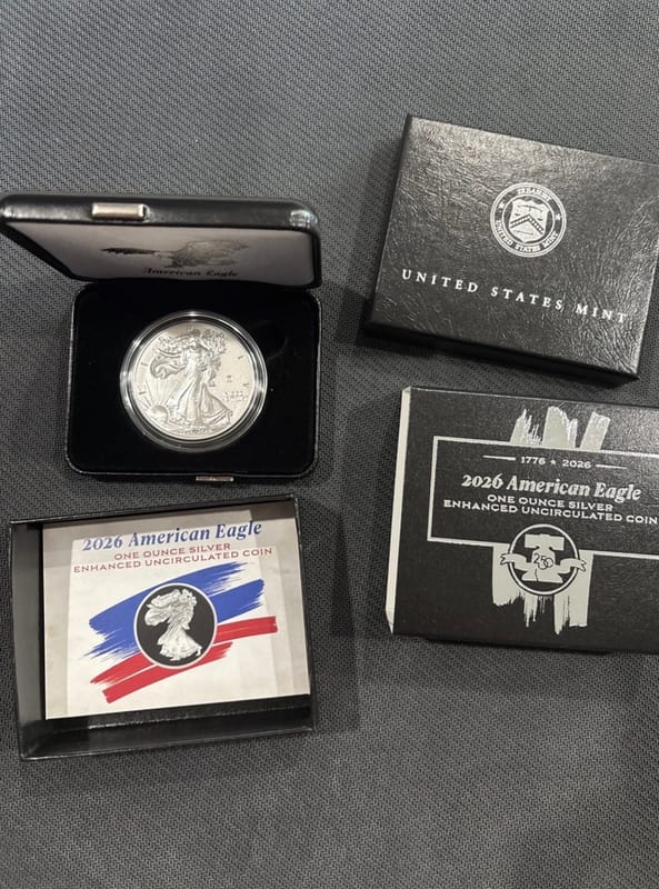 2026 Dual Date Enhanced Uncirculated Silver Eagle - Image 1