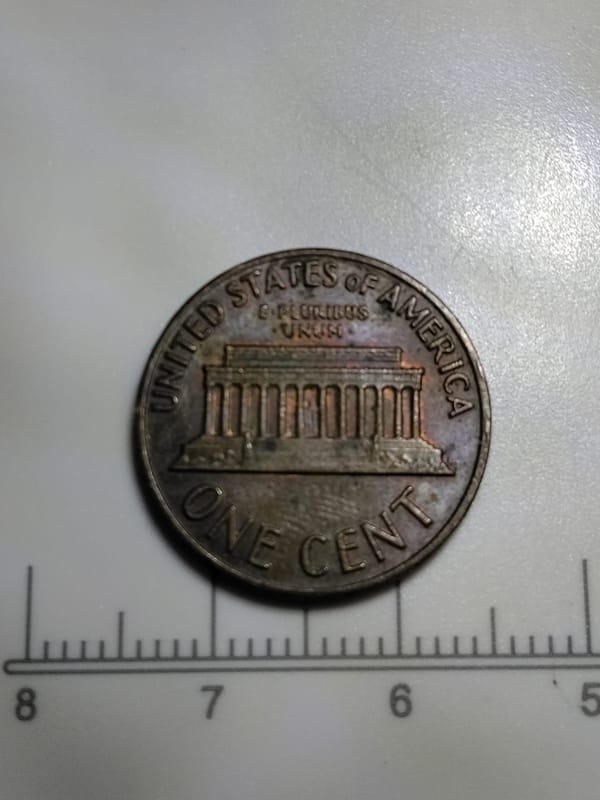 Errors 1972 Lincoln memorial cent  - Image 2