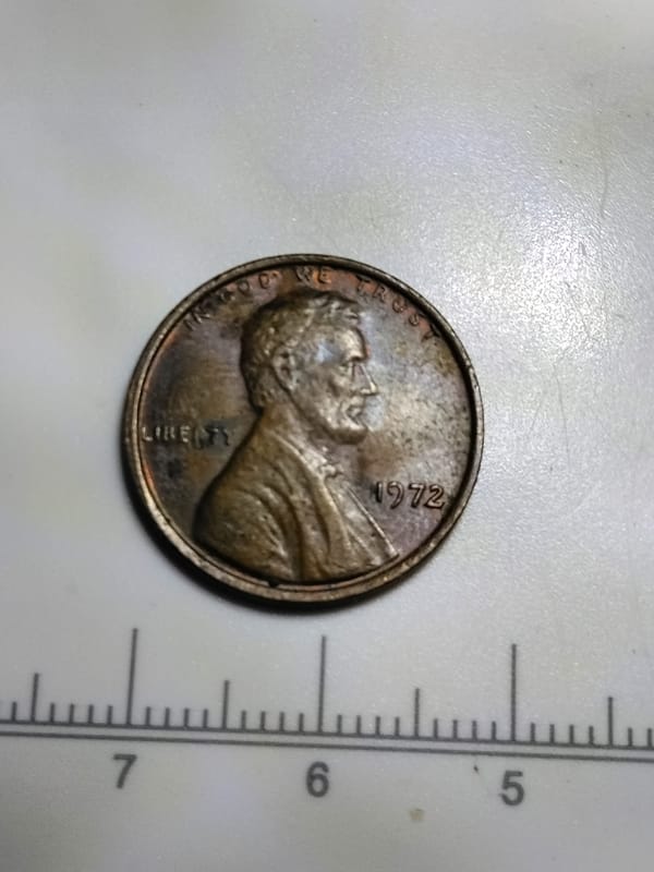Errors 1972 Lincoln memorial cent  - Image 4